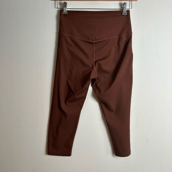 Girlfriend collective brown Cropped legging size M - Picture 4 of 7